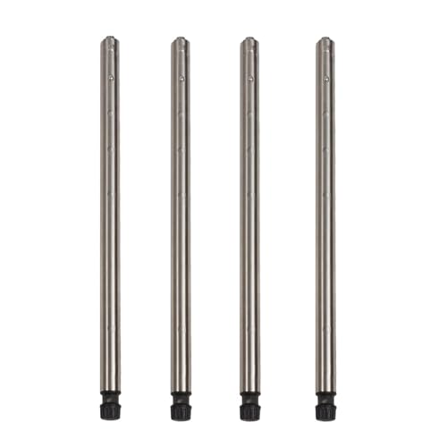 Adjustable Stainless Steel Camping Table Legs Set of 4 - Telescopic, Tool-Free Installation, Compatible with Most IGT Frames