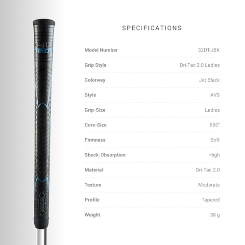 Golf Club Grip Undersize 9 Pack - Shock Absorption & Hand Alignment