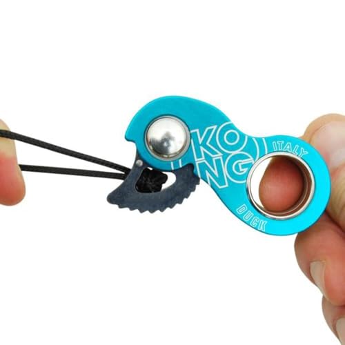 Blue Duck Ultra-Compact Emergency Rope Clamp for 8-13mm Ropes - Lightweight Aluminum Ascender & Rescue Tool
