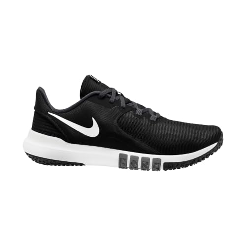 Nike Flex Control 4 Men's Athletic Workout Shoes - Black/White, Grey, Size 12
