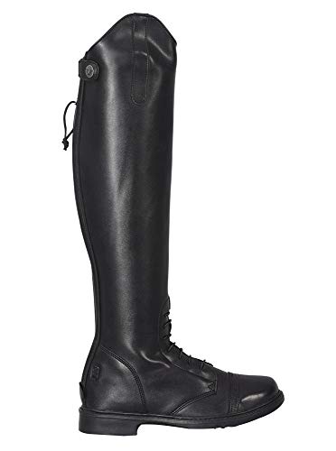 TuffRider Women's Starter Back Zip Field Boots in Black Synthetic Leather - Size 8