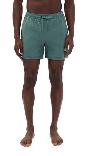 Fair Harbor Men's Seapine Bungalow Trunk - Large Relaxed-Fit Swim Shorts with Liner, 5-Inch Inseam, Anti-Chafe, Water-Resistant