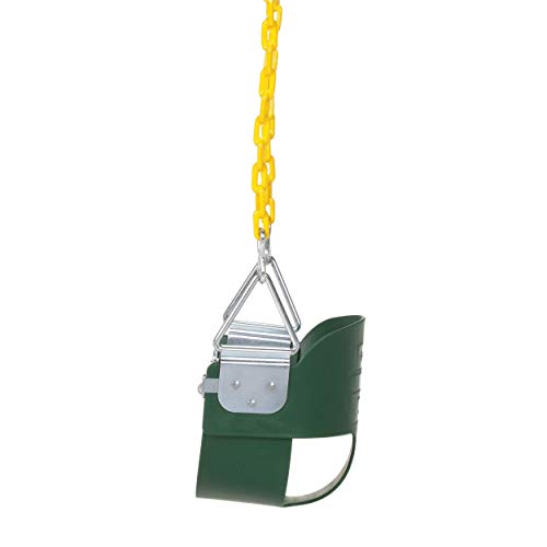 Toddler Swing Seat Half Bucket Outdoor Playground Swing Green