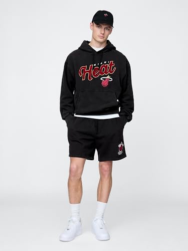 Gap Men's NBA Fleece Athletic Shorts - Miami Heat Black, Medium