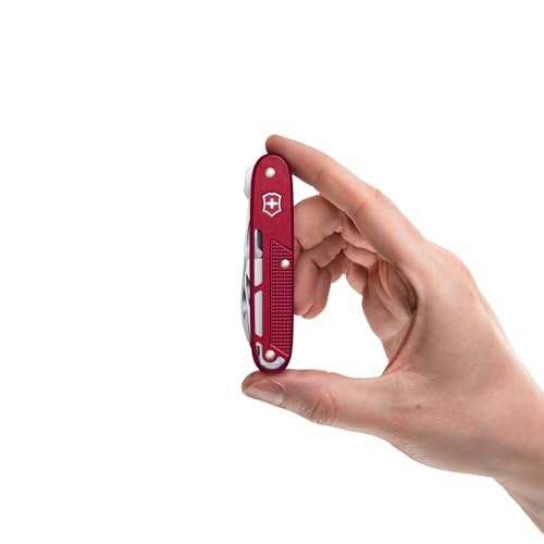 Victorinox Synergy Alox Swiss Army Knife with 9 Functions, Red Pocket Multi-Tool