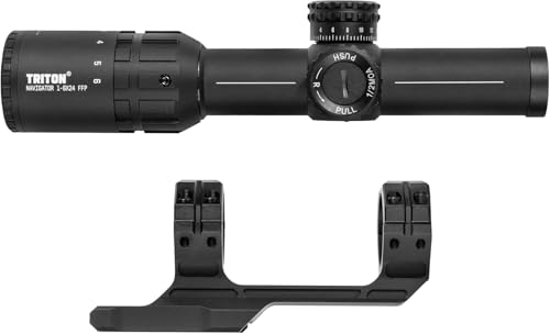 Triton Navigator Series 1-6x24 FFP Rifle Scope Black with C5 Dot BDC