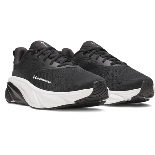 Under Armour Men's Charged Plus Rogue 6 Wide Running Shoes - Black/White, 15 Wide