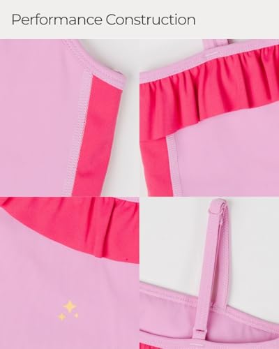 Girls Dance Crop Top with Ruffle & Adjustable Strap for Practice & Performance
