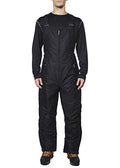 Arctic Quest Men's Snow Bib - Large Black Performance Ski & Snowboard Bib Overall