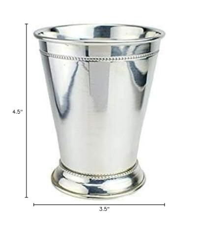 Prince of Scots Copper Mint Julep Cup with Silver Plate - 12 Ounce, Gift Boxed, Variation 1