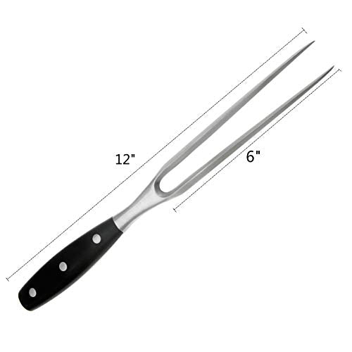 12 Inch Stainless Steel Carving Fork for Barbecue and Cooking