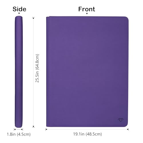 Purple 36-Pocket Ringless Trading Card Binder for 2304 Cards – Large Capacity, Side-Loading Pages, Zipper Closure