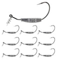 3/16oz 3/0 Weighted Swimbait Hooks with Twist Lock Bait Keeper - Bass Fishing Tackle