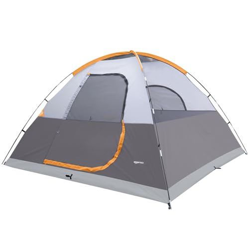 Amazon Basics 6-Person 3-Season Dome Camping Tent with Rainfly