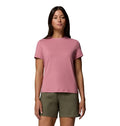 Columbia Women's Parsons Point Short Sleeve Logo Tee - Medium Rosette Heather