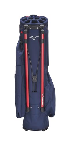 Mizuno BR-DX 14-Way Hybrid Golf Stand Bag Navy Red - Cart & Walking Support