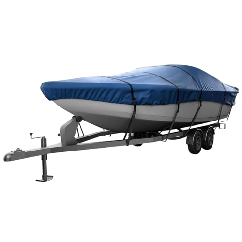 Navy Blue Seal Skin Boat Cover 14'-16' Waterproof Marine-Grade Heavy-Duty Fit