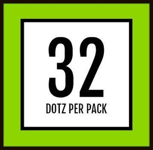 Golfdotz - USGA Rule Conforming Golf Ball Markers, Golf Ball Stickers for Marking Balls, No More Smearing from Stamps, Gifts for Golfers, Dads, and Retirees, (Lucky Clover; 32-Count)