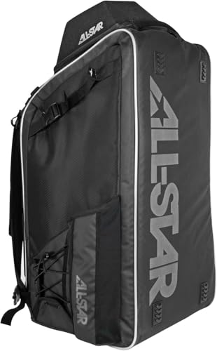 All-Star MVP-PRO Catchers Batpack Black - Baseball Gear Bag with Ventilation