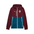Men's Full Zip Hoodie - Portugal Travel Range, Ruby Shimmer Ocean Tropic, Large