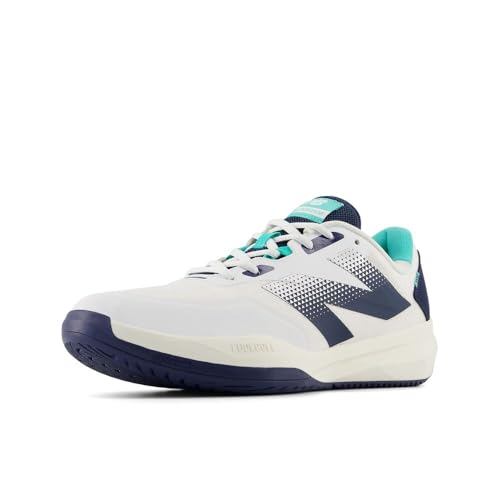 Men's Lightweight Tennis Shoes - New Balance MC996 11.5 White/Navy/Cyber Jade
