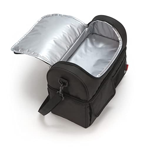 Thermos Lunch Cooler Bag - Black, Insulated, Adjustable Strap, One Size