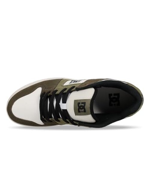 DC Men's Manteca 4 Skate Shoe, Olive/Khaki/Khaki, 5.5
