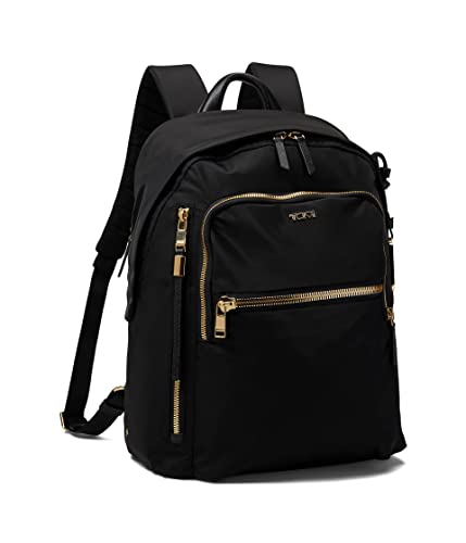 TUMI Voyageur Halsey Backpack Black & Gold, 14-Inch Laptop, One Size