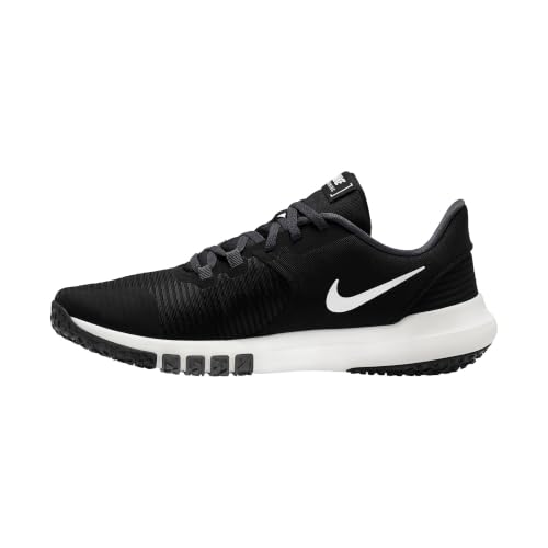 Nike Flex Control 4 Men's Athletic Workout Shoes - Black/White, Grey, Size 12