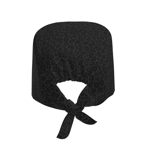 Working Cap Women Men Bandage Tie Hats Scrub Nursing Doctor Surgeon Black 21