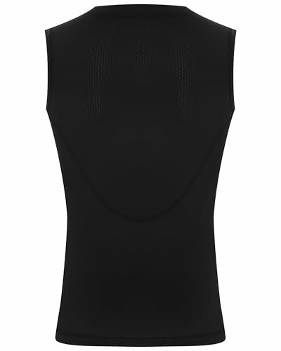 Runhit Youth Baseball Chest Protector Softball Lacrosse Football Padded Compression Shirt - Black Medium
