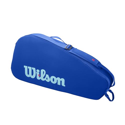 Wilson Ultra V5 Tour Tennis Racket Bag - Holds Up to 3 Rackets, Blue