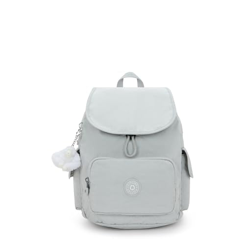 Kipling Women's City Pack Small Backpack - Grey, Lightweight & Water-Resistant - 10.75''L x 13.25''H x 7.5''D
