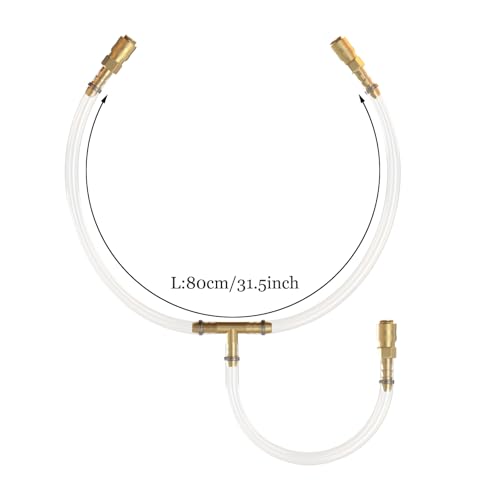 Boat Hydraulic Steering Bleed Kit with Filler & Tee Hoses for Seastar System