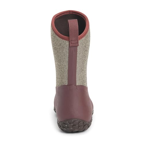 MUCK Women's Muckster II Mid Rubber Boot - Rum Raisin W/Herringbone Variation