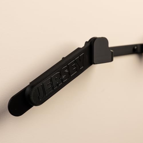 Jersey Racks 2-Pack Black Wall Mount Display Hangers - Damage-Free Jersey Holder