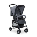 Lightweight Foldable Baby Stroller with Sun Canopy - Charcoal/Stone