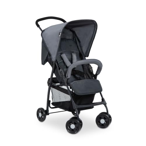 Lightweight Foldable Baby Stroller with Sun Canopy - Charcoal/Stone