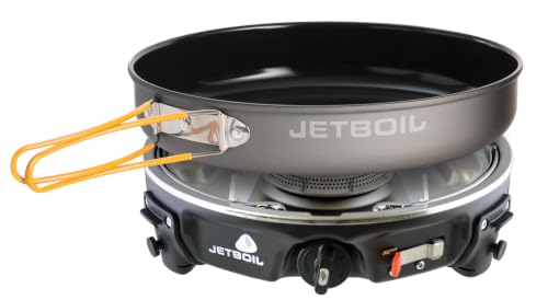 Jetboil HalfGen Camping Stove with 9-Inch Nonstick Fry Pan - Portable Outdoor Cooking System