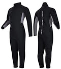 Kids 3mm Neoprene Wetsuit Fullsuit for Girls Boys - Gray, Medium