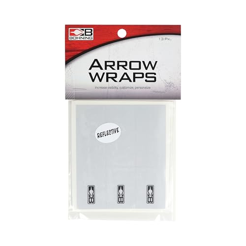 4 Inch Reflective Arrow Wraps for Visibility and Easy Application - Pack of 13