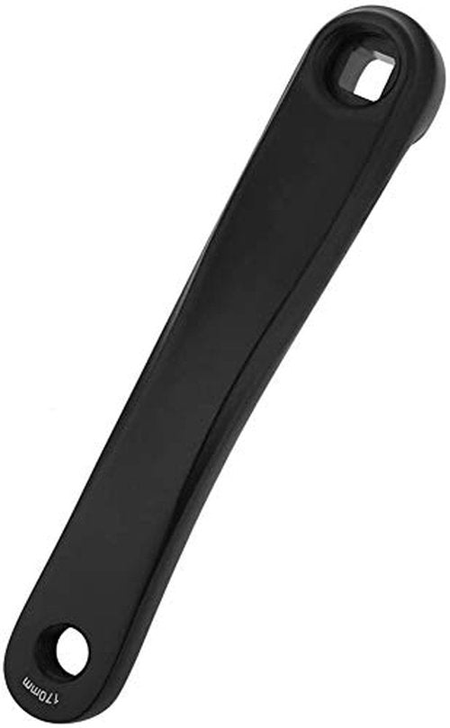 Aluminium Alloy Crank Arm Set - 170mm Left Arm Replacement for Mountain & Road Bikes, Horizontal Square Hole (Black)