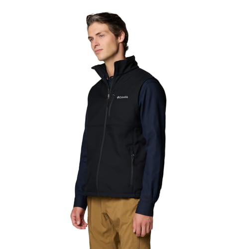 Large Black Columbia Ascender II Softshell Vest - Men's Performance Outerwear