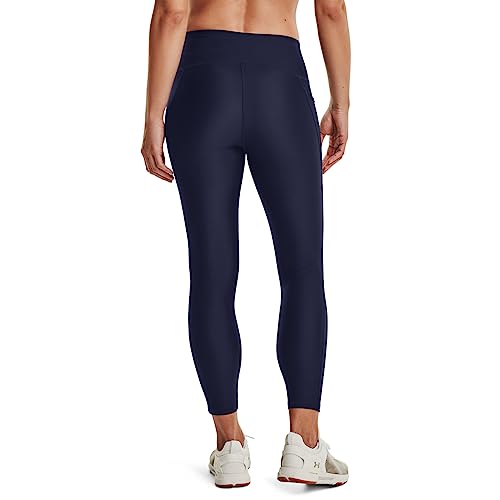 Under Armour Women's HeatGear High Waist Ankle Leggings - Small Midnight Navy/White
