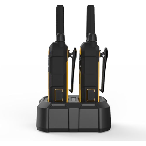 Retevis RB48 FRS Walkie Talkies Long Range, Rugged & IP67 Waterproof & Floating, Mil-Standards 810H Two Way Radio, Heavy-Duty, NOAA, Rechargeable, 20hr Battery, Emergency Radio(2 Pack)
