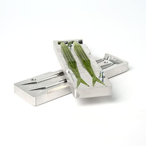 Aluminum 5'' Plastic Lure Mold for Fishing Baits - Super Fluke Injection Mold