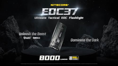 Rechargeable 8000 Lumen Flat Shape LED Flashlight with OLED Display