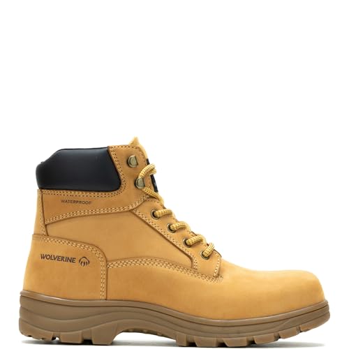 Wolverine Carlsbad Waterproof Work Boots Wheat 10.5X-Wide - Durable Construction Shoe