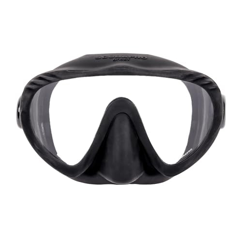 SCUBAPRO Ghost Dive Mask Frameless Low Volume Snorkeling Mask Black