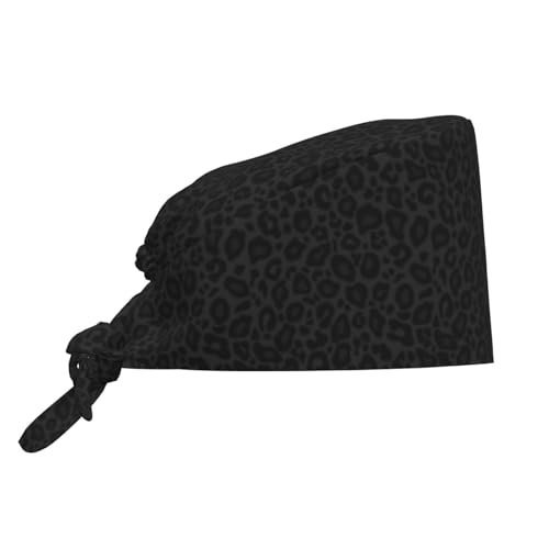 Working Cap Women Men Bandage Tie Hats Scrub Nursing Doctor Surgeon Black 21